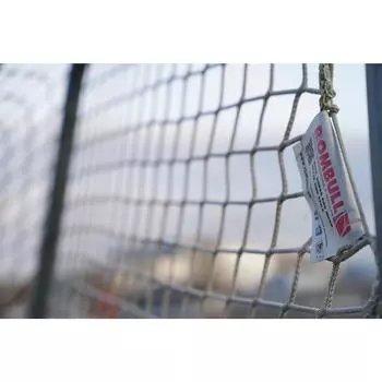 1 пара молодежных сеток для профессиональных игр - размер ячеек 4 мм, размер ячеек 120 мм, цвет: красный/белый ROMBULL, красный Белый