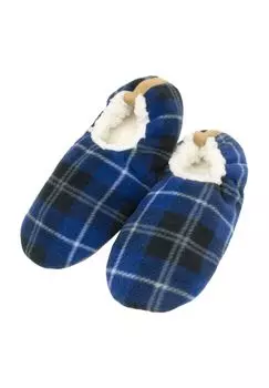 1 пара мужских тапочек в клетку normani, синий