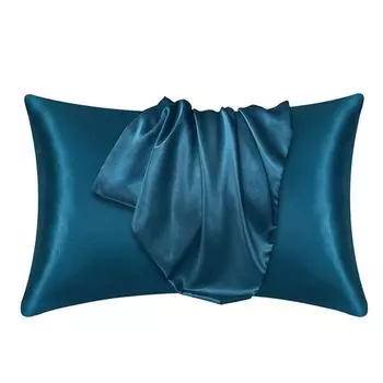 1 пара наволочек, атласные гладкие удобные прямоугольные наволочки с украшением, имитация шелковой подушки, ворс, украшение для дома для гостиной-L, размеры: S Stuttg