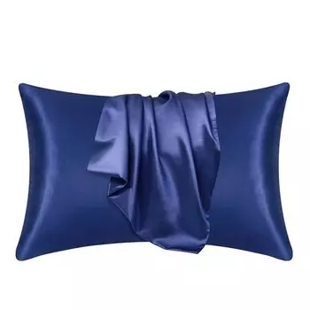 1 пара наволочек, атласные гладкие удобные прямоугольные наволочки с украшением, имитация шелковой подушки, ворсовое украшение для дома для гостиной-A, размеры: S Stuttg