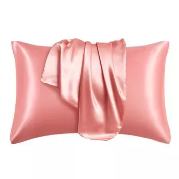 1 пара наволочек из атласа, гладкая удобная прямоугольная подушка с декоративной имитацией шелка, ворс подушек, украшение для дома для гостиной-, размеры: S Stuttg