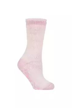 1 пара однотонных носков-тапочек с рисунком 2.3 TOG SOCKSHOP Heat Holders, розовый