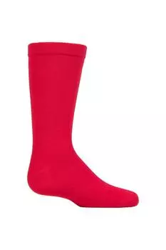 1 пара простых бамбуковых носков с удобными манжетами и гладкими швами на мыске SOCKSHOP, красный