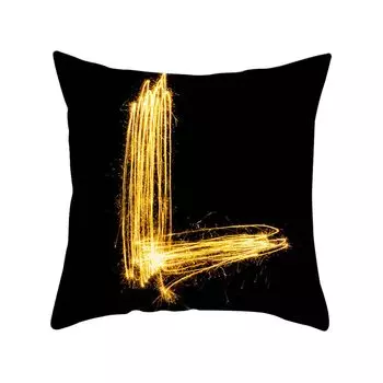 1 шт. 45x45 см Чехлы для подушек с буквами английского алфавита, наволочки для подушек, домашний декор-L Stuttg