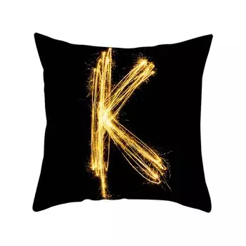 1 шт. 45x45 см Чехлы для подушек с буквами английского алфавита, наволочки для подушек, домашний декор-K Stuttg