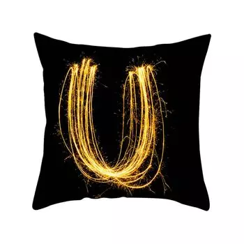 1 шт. 45x45 см Чехлы для подушек с буквами английского алфавита, наволочки для подушек, домашний декор-U Stuttg