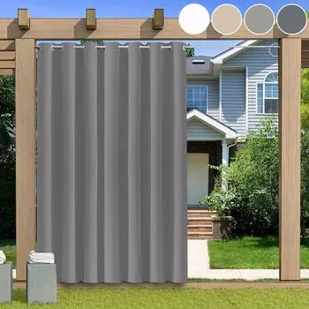 Уличная штора Easy Home, серый