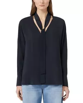 1 Топ Caco из шелка Max Mara Studio, синий