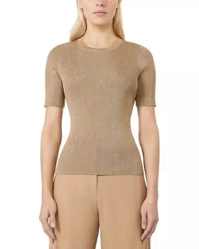 1 Топ Svelto из трикотажа Max Mara Studio, золотой
