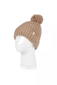 1 упаковка шапки Arden с помпоном SOCKSHOP Heat Holders, бежевый
