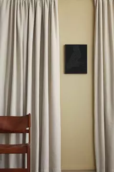 1 упаковка широких штор букле H&M, 250x250 см, бежевый