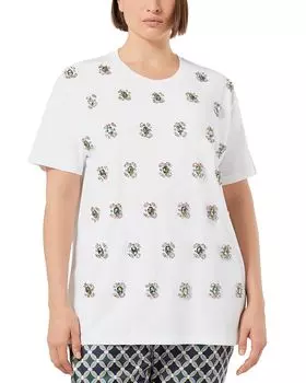 1A Футболка с вышивкой Reed Marina Rinaldi, белый