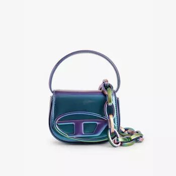 1Dr xs-икона переливающаяся мини-сумка Diesel, бирюзовый