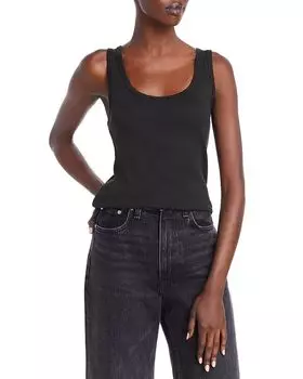 1x1 ребристый танк Splendid, черный