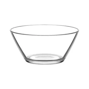 1x прозрачная стеклянная сервировочная миска Vega диаметром 10,5 см — маленькая кухонная тарелка для пасты, салата с фруктами, праздничная тарелка для еды, набор посуды для закусок — от LAV, белый