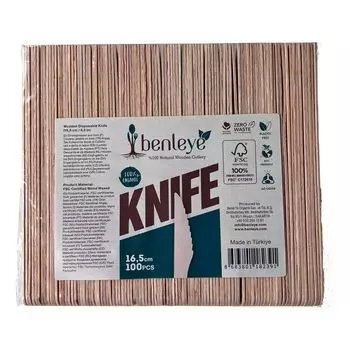 2000 одноразовых ножей 16 см из древесины FSC для закусок, гриля, одноразовые столовые приборы, деревянные столовые приборы benleye