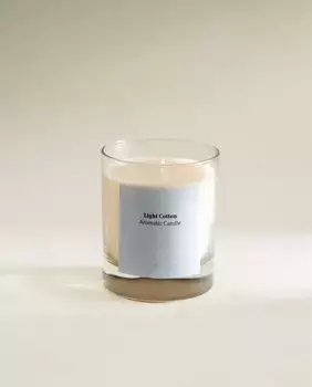 (200 г) легкая хлопковая ароматическая свеча Zara Home, белый