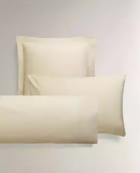 (200 нитей) наволочка из хлопкового перкаля Zara Home, бежевый