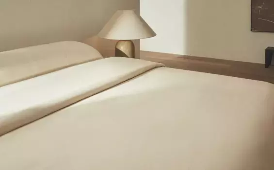 (200 нитей) пододеяльник из хлопкового перкаля Zara Home, бежевый