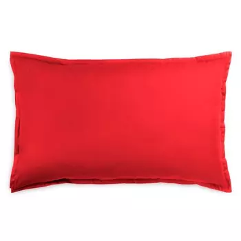 200TC Простая наволочка из хлопкового перкаля - Милан Lisola Basic, цвет Rosso