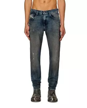 2019 D-STRUKT Узкие мужские джинсы Diesel, темно-синий