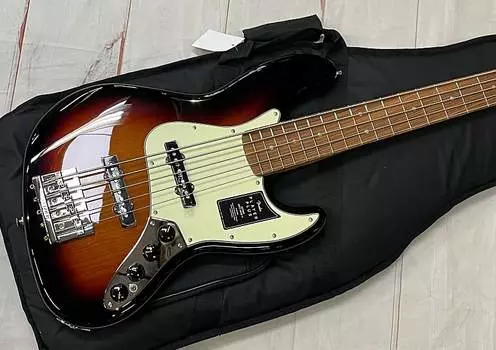 2021 Fender Player Plus Jazz Bass V PF 3-Tone Sunburst, новые неигранные, гарантия дилера Fac, 10 фунтов 3 унции