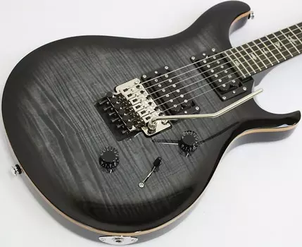 2022 PRS SE Custom 24 Floyd Электрогитара, угольный взрыв