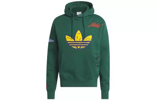 2023-24FW Толстовка мужская зеленая Adidas Originals, зеленый