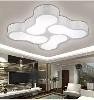 2029-4 Светодиодный потолочный светильник облачного дизайна с дистанционным управлением, регулировка цвета и яркости A+ Eurotondisplay