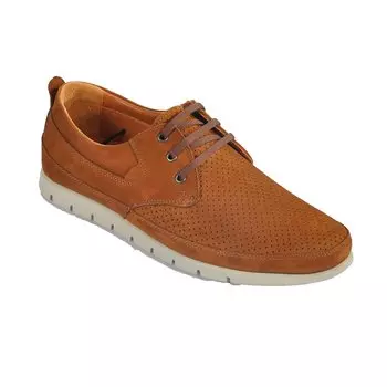 2035 Мужская удобная обувь из нубука из натуральной кожи коричневого цвета Ayakmod