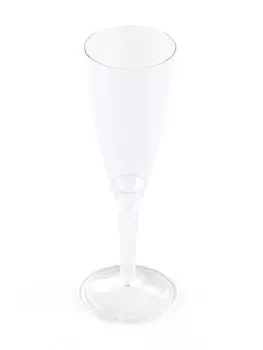 20 бокалов для шампанского, PS, литье, 130 мл (калибровочная марка 0,1 л), прозрачные, 20 шт Plastikbecher