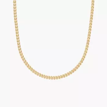 20-дюймовая цепь Franco из 14-каратного желтого золота (1,3 мм) Blue Nile