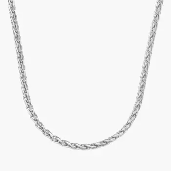 20-дюймовая цепочка из 14-каратного белого золота (1,2 мм) Blue Nile