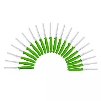 20 ножей для овощей VICTORINOX Swiss Classic серебро, блестящий зеленый, полированный, лезвие: 11,0 см Victorinox Swiss Army