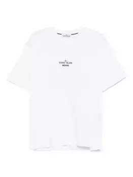 2100037 Футболка с логотипом Stone Island, белый