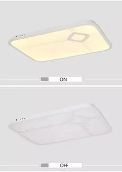 2108-60x45WJ Потолочный светодиодный светильник с дистанционным управлением, регулировка цвета/яркости Eurotondisplay