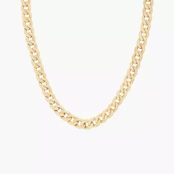 22-дюймовая плоская скошенная цепочка из 14-каратного желтого золота (6,25 мм) Blue Nile