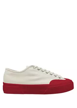2432 workwear красно-белые женские кроссовки Superga