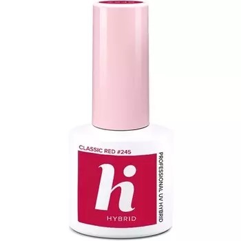 245 Яркий классический красный УФ-гель-лак для ногтей 5 мл, Hi Hybrid