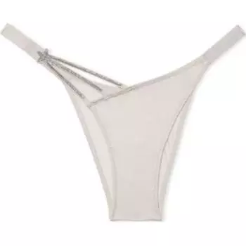 24 Big Show Collection ОЧЕНЬ СЕКСУАЛЬНЫЕ женские трусы светло-серые Victoria's Secret, 1 Pack (Light Gray)