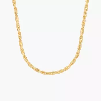 24-дюймовая веревочная цепь из 14-каратного желтого золота (1,15 мм) Blue Nile