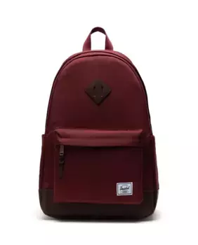 24 л Экологичный мужской рюкзак гранатового и коричневого цвета с чехлом для ноутбука Herschel, гранатовый