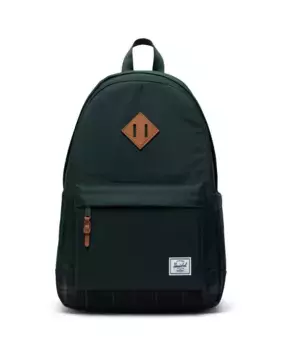 24 л зеленый экологичный мужской рюкзак с чехлом для ноутбука Herschel, темно-зеленый