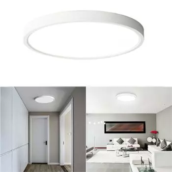 24 Вт светодиодный потолочный светильник, ультратонкий потолочный светильник для гостиной, кухни, ванной комнаты, лампа 1920LM IP40 Anten