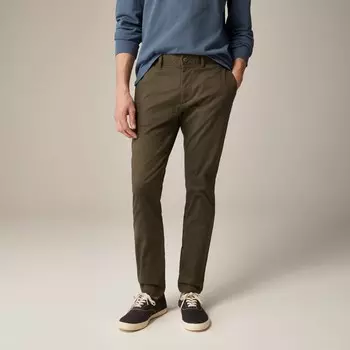 250 обтягивающие брюки из эластичного чинос J.Crew, зеленый
