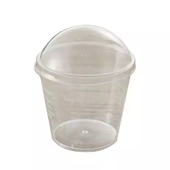 25 шт. 180 мл контейнер для десерта с антипригарным покрытием Многофункциональный PS широко открывающийся стаканчик для мусса с крышкой свадебное украшение-C Hameb, мультиколор