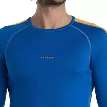 260 ZoneKnit Crew с длинными рукавами мужские Icebreaker, цвет Lazurite/Solar/Cb