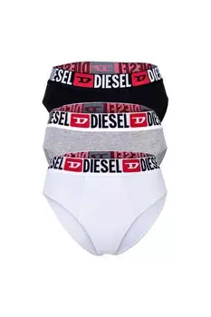 26675 Бикини с логотипом на талии — 3 пары Diesel, черный