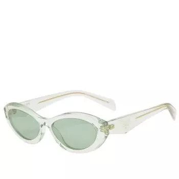 26Zs солнцезащитные очки Prada Eyewear, зеленый