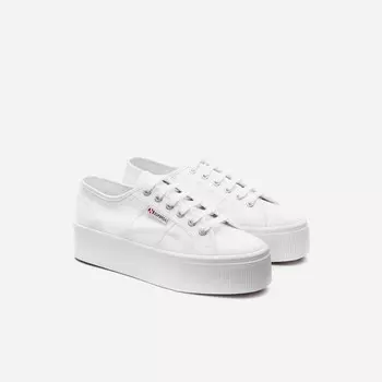 2790 кроссовки на платформе Superga, белый